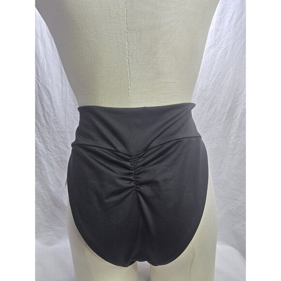LONDRE The Banded Scrunch Bottom - Matte Black swim Bottoms - SIZE XXL- NWT. - Picture 9 of 12